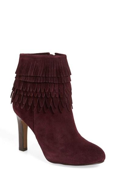 Women's Isola 'layton' Fringe Bootie M - Red