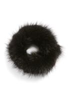 Jocelyn Genuine Mink Fur Hair Elastic, Size - Black
