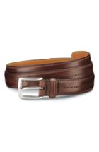 Men's Allen Edmonds Mackey Ave Leather Belt - Chili Burnished