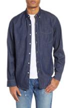 Men's J.crew Classic Fit Lightweight Denim Sport Shirt - Blue
