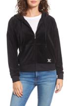 Women's Juicy Couture Juicy Mania Sunset Zip Hoodie - Black