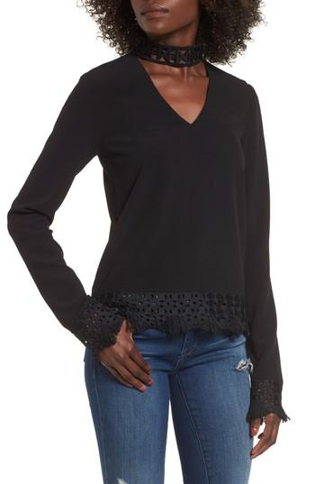 Women's Supertrash Choker Lace Top Us / 36 Eu - Black