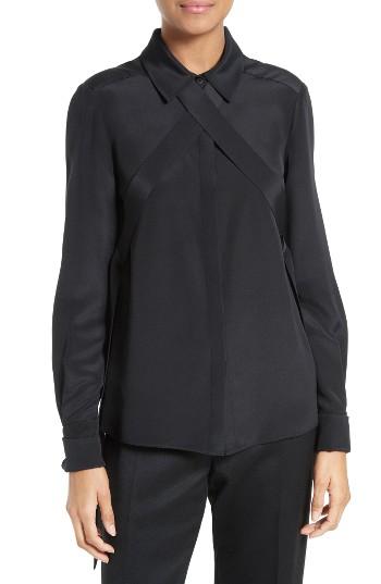 Women's Tibi Chica Tie Detail Silk Blouse