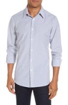 Men's Mizzen+main Wilkes Stripe Performance Sport Shirt - Blue