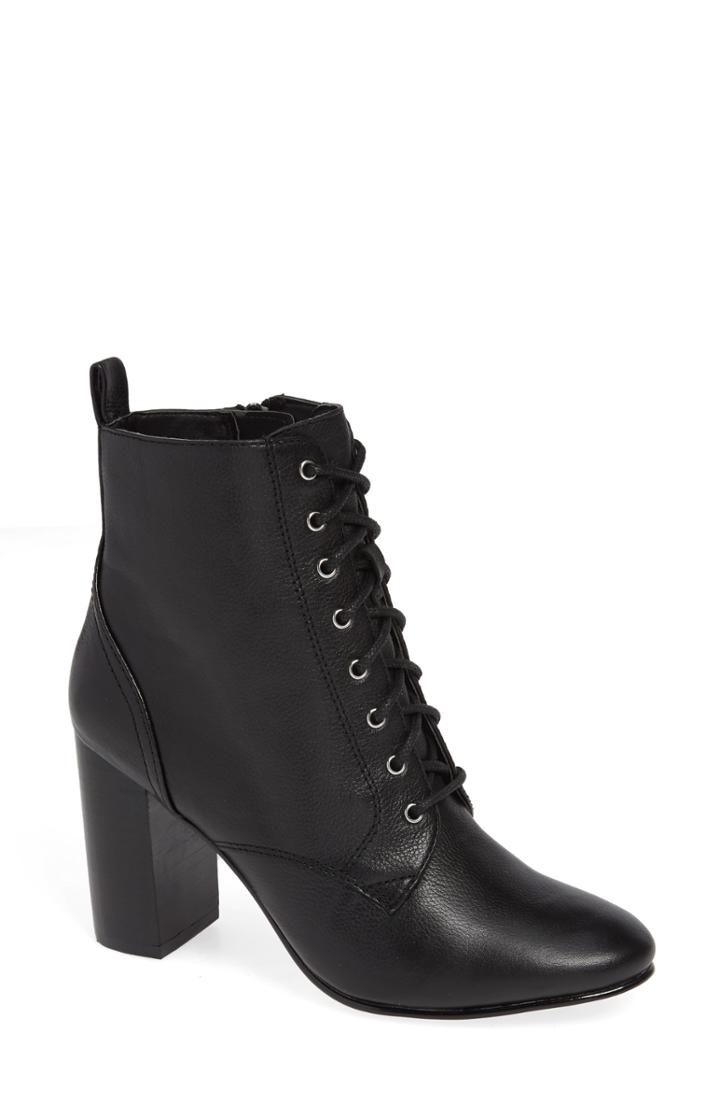 Women's Treasure & Bond Gram Lace-up Bootie .5 M - Black