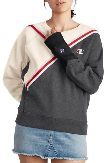 Women's Champion Colorblock Reverse Fleece Sweatshirt