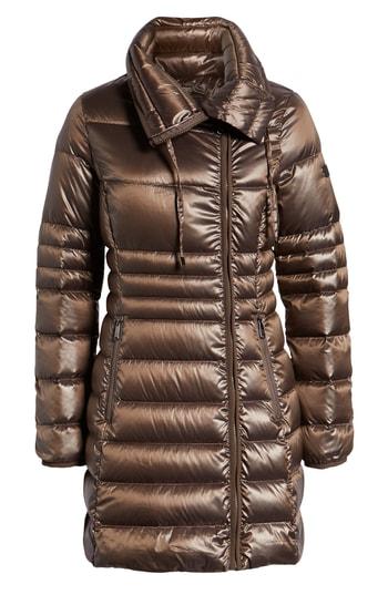 Women's Sam Edelman Asymmetrical Puffer Jacket - Metallic