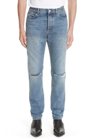 Men's Givenchy Destroyed Jeans - Blue