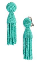 Women's Oscar De La Renta 'classic Short' Tassel Drop Clip Earrings
