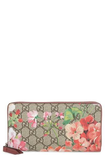 Women's Gucci Gg Blooms Zip Around Wallet -