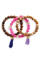 Women's Panacea Set Of 3 Bead Bracelets