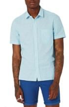 Men's Topman Classic Fit Stripe Cotton & Linen Shirt