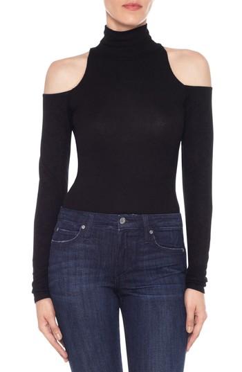 Women's Joe's Olivia Cold Shoulder Ribbed Turtleneck