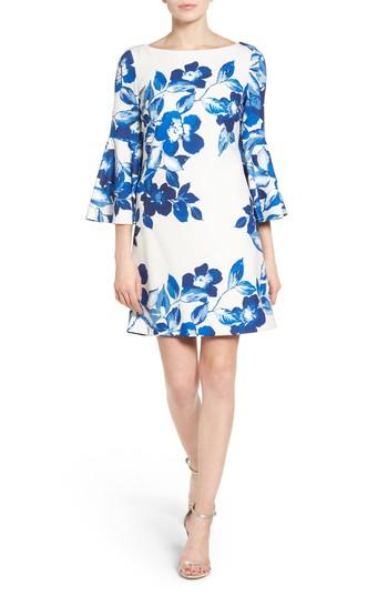 Women's Eliza J Floral Shift Dress - Blue