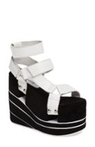 Women's Jeffrey Cambell Altamira Platform Wedge Sandal .5 M - Black