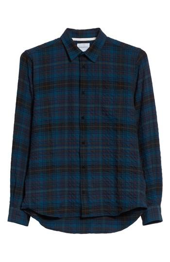 Men's Norse Projects Osvald Textured Check Flannel Shirt
