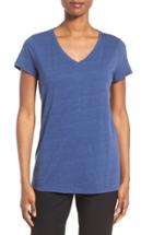 Women's Eileen Fisher Organic Cotton V-neck Tee - Blue