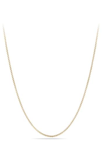 Women's David Yurman Box Chain Necklace In 18k Gold