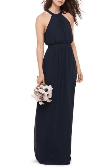 Women's Wtoo Blouson Chiffon Gown - Blue