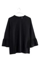 Women's Madewell Bell Sleeve Top, Size - Black