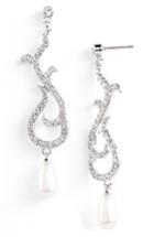 Women's Nina 'romantic' Swarovski Crystal & Faux Pearl Drop Earrings