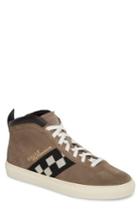 Men's Bally Vita Checkered High Top Sneaker D - Beige