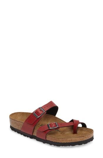Women's Birkenstock 'mayari' Birko-flor(tm) Sandal -9.5us / 40eu D - Red
