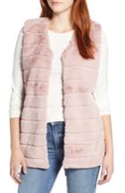 Women's Echo Faux Fur Vest, Size - Pink