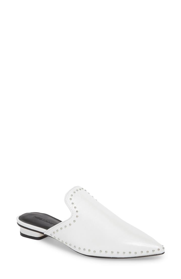 Women's Rebecca Minkoff Chamille Studded Mule .5 M - White