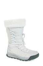 Women's New Balance Q416 1000 Faux Fur Waterproof Platform Boot B - White