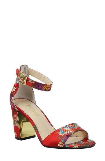 Women's J. Renee Flaviana Ankle Strap Sandal B - Red