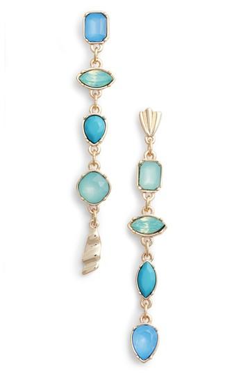 Women's Halogen Mix Shape Stone Drop Earrings