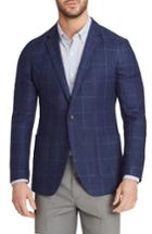 Men's Bonobos Trim Fit Windowpane Linen & Wool Sport Coat