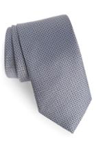 Men's Eton Solid Silk Tie, Size - Grey