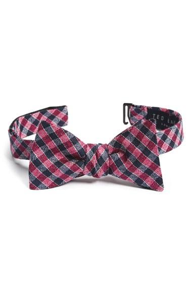 Men's Ted Baker London Check Silk & Wool Bow Tie