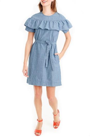 Women's J.crew Edie Chambray Dress