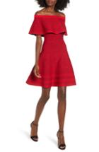 Women's Endless Rose Off The Shoulder Fit & Flare Dress - Red