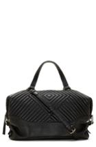 Vince Camuto Tave Quilted Leather Satchel - Black