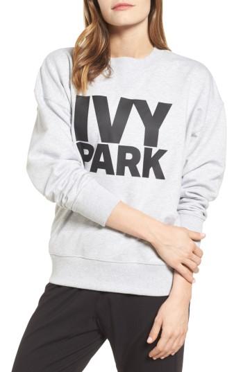 Women's Ivy Park Logo Sweatshirt, Size - Grey
