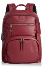 Tumi Voyager Hagen Leather Backpack - Red