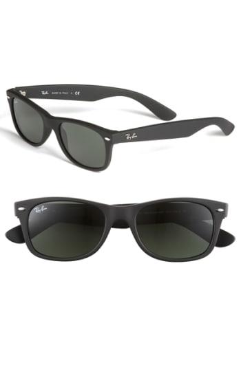 Men's Ray-ban 'new Wayfarer' 55mm Sunglasses - Black Rubber