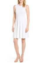 Women's Michael Michael Kors Keyhole Back Fit & Flare Sleeveless Dress - White