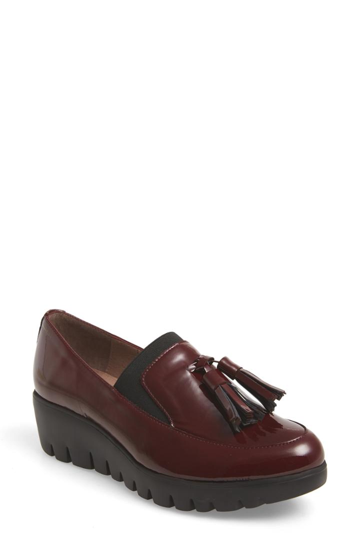 Women's Wonders Talla Loafer Wedge .5-6us / 36eu - Red