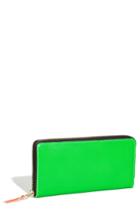 Women's Comme Des Garcons 'super Fluo' Continental Long Wallet -