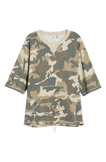 Men's Wesc Madison Camo Sweatshirt, Size - Green