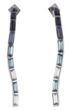 Women's Alexis Bittar Winter Paisley Linear Crystal Earrings