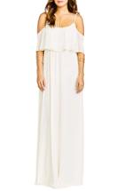 Women's Show Me Your Mumu Caitlin Cold Shoulder Chiffon Gown - White