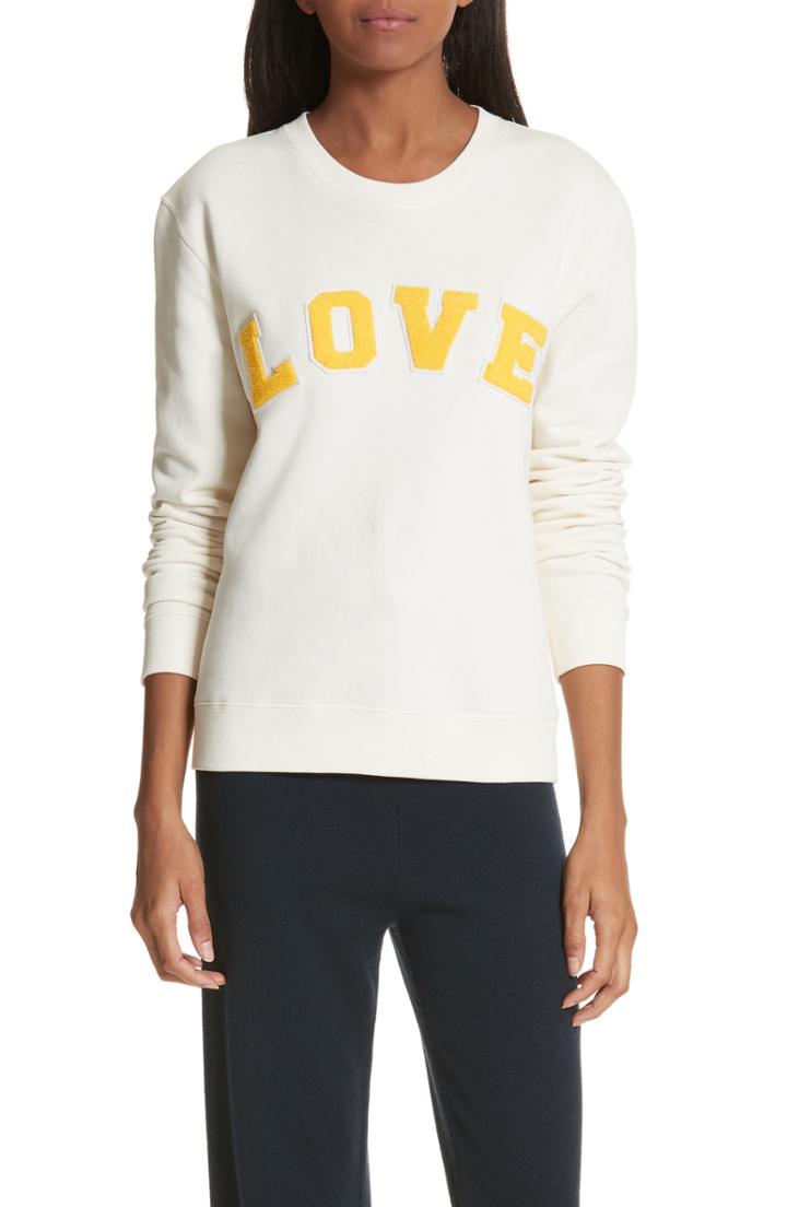 Women's Tory Sport Love Cotton Terry Sweatshirt