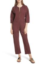 Women's Apiece Apart Flamethrower Zip Front Jumpsuit - Brown
