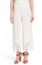 Women's Kobi Halperin Georgi Silk Crop Pants - Ivory